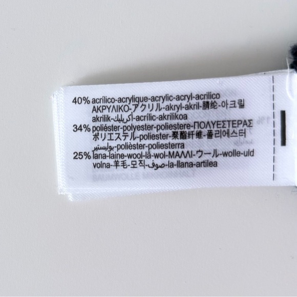 ZARA Ribbed Asymmetrical Turtleneck Sweater Navy Wool Blend Size S Minimal Knit - Picture 12 of 16